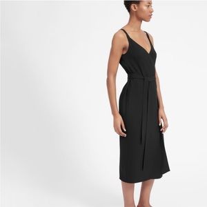NWOT Everlane The Japanese GoWeave wrap tie midi dress | Size 4